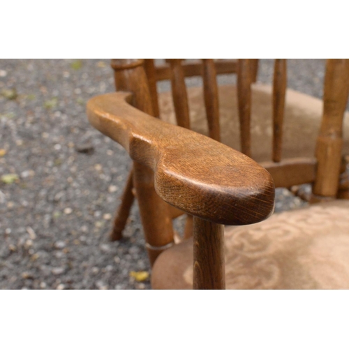 19 - Set of 6 Oak Spindle Back Chairs