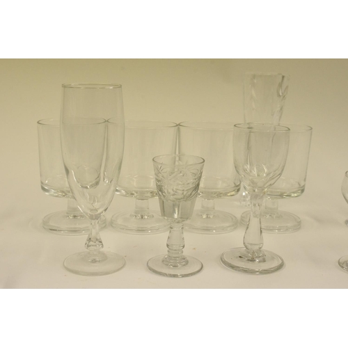 108 - large selection of Glasses including Crystal Vase