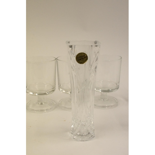 108 - large selection of Glasses including Crystal Vase