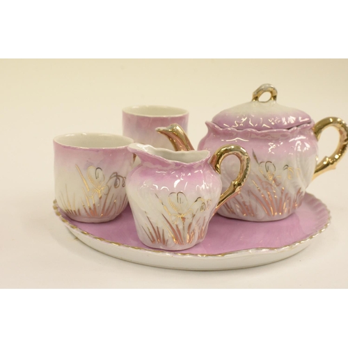 109 - Pink Vintage Miniature China wear Tea set