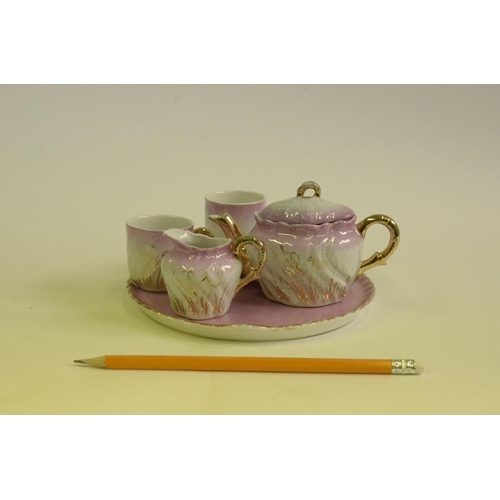 109 - Pink Vintage Miniature China wear Tea set