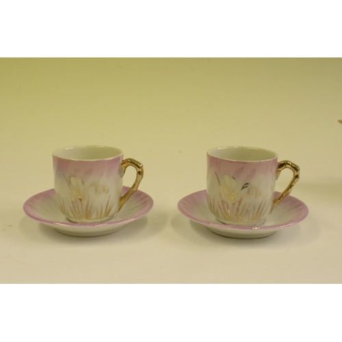 109 - Pink Vintage Miniature China wear Tea set