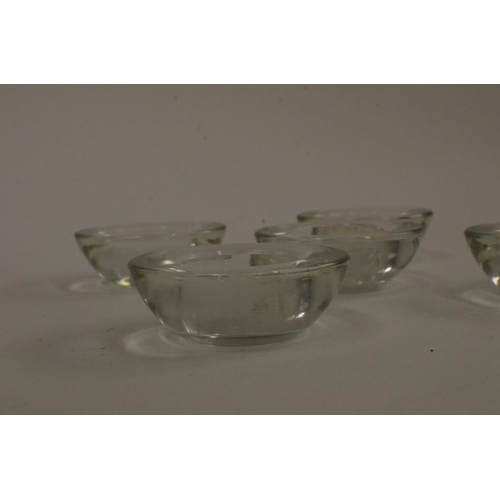 149 - Various Candle holders 
5 Clear, 1 Floral and Boxed