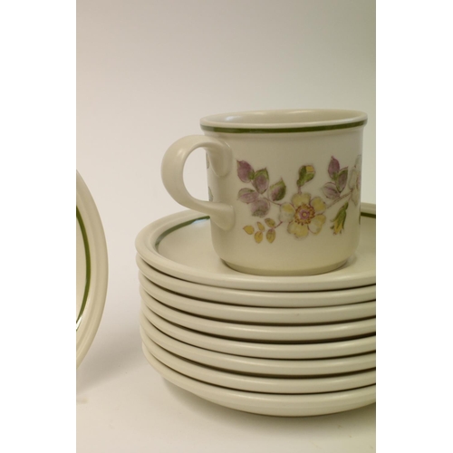 155 - 9 Cups and Saucers  Autumn Leaves design 1980's