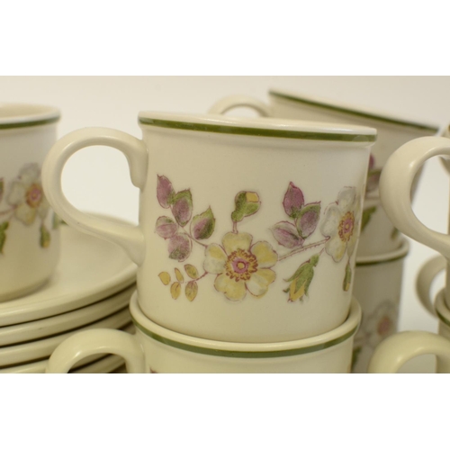 155 - 9 Cups and Saucers  Autumn Leaves design 1980's