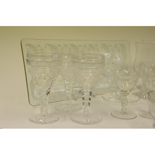 159 - A Box of Mixed Glassware Including Crystal