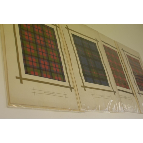 194 - A Selection of Antique prints Scottish Tartan