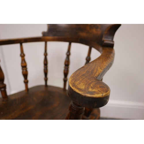 207 - Captains chair with Age  repair to one Arm