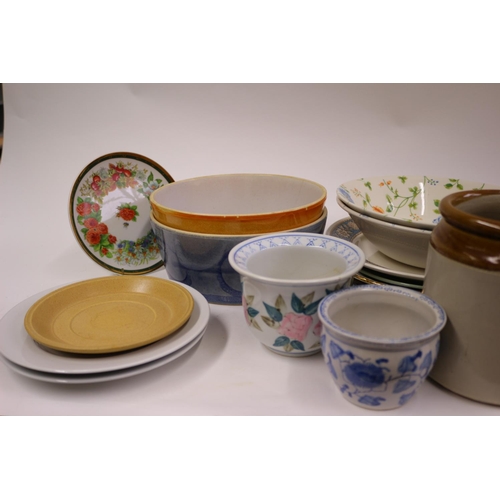 374 - A Ramage Box of plates and Bowls including Names Like Biltons, Broadhurst Plus More