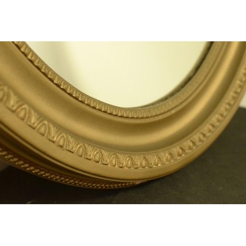 405 - Oval Ornate  Gold Mirror