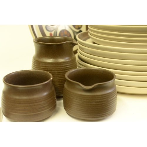 423 - A Large Collection of Langley Dinnerware with That Great Mid-Century Look