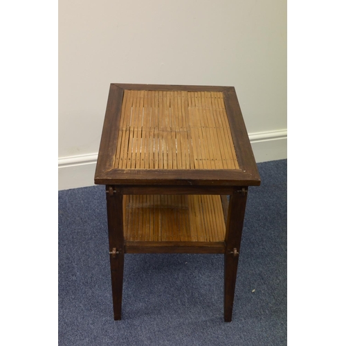 426 - Bamboo Top  Side Table
60cm wide 45cm depth 60cm high