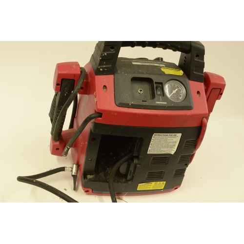 435 - Clarke Jumpstart 1010 Heavy Duty with Air Compressor and Light, missing Charger