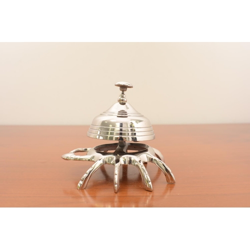 467 - 1 x Silver Crab Bell Desk Top