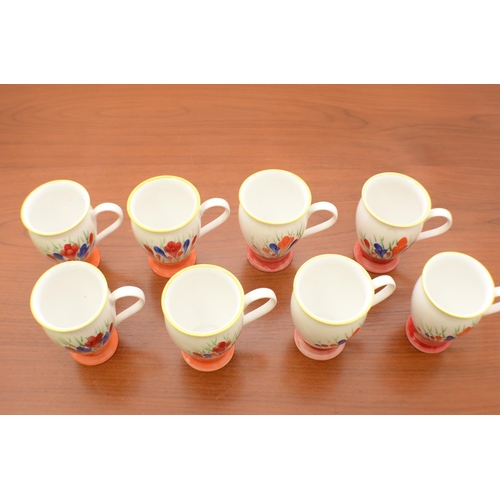 469 - 8 x Moreland Crocus Art Deco Mugs