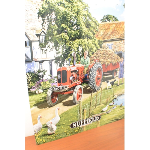 490 - Nuffield Tractor Sign Big 70cmx50cm