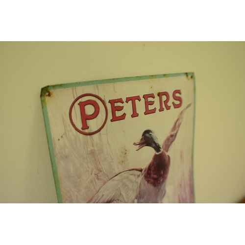 650 - Peters Tin Sign 40cm x 22cm