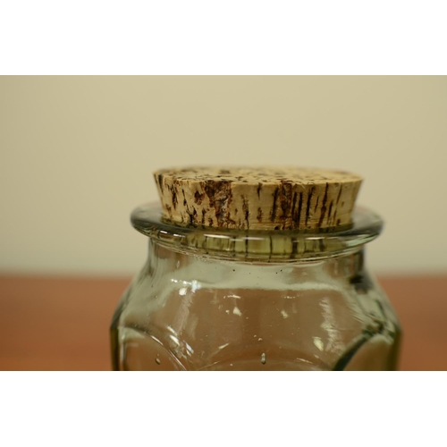 745 - 2 storage Jars with Cork Lids