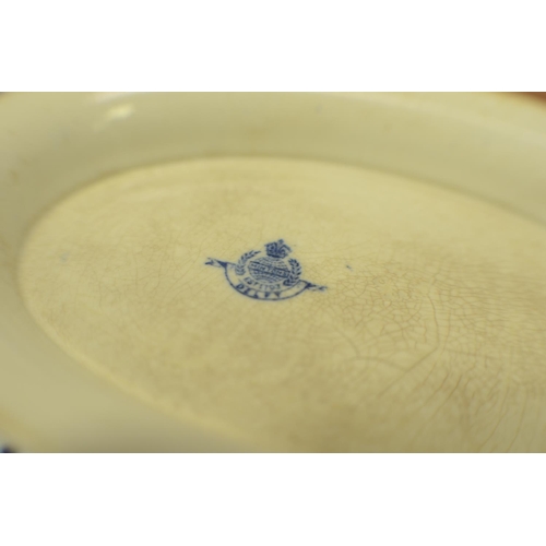 752 - Delf Serving Dish with Lid, chip on base