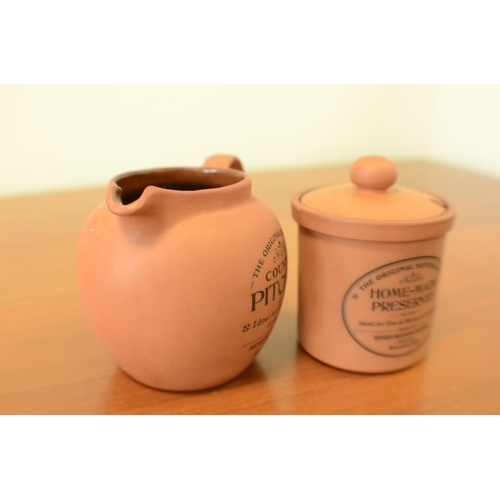 763 - the Original Suffolk Country Pitcher Jug and The Original Homemade Preserves Pot and Lid