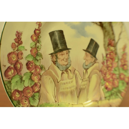 776 - 1 Royal Doulton plate titled Hunting Man the other Royal Worcester 2 Gents Marked Noke