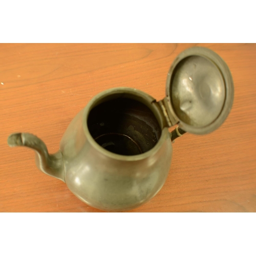 779 - Aged Metal or Tin Teapot