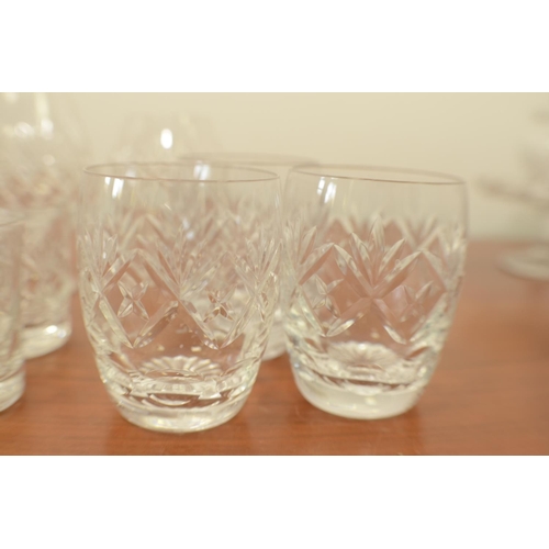 791 - A Selection of 18 Crystal Glasses including Brandy, Sherry and others