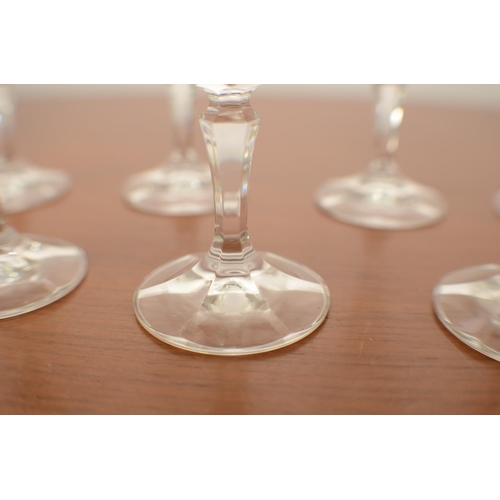 816 - 7 Champagne flute Glasses