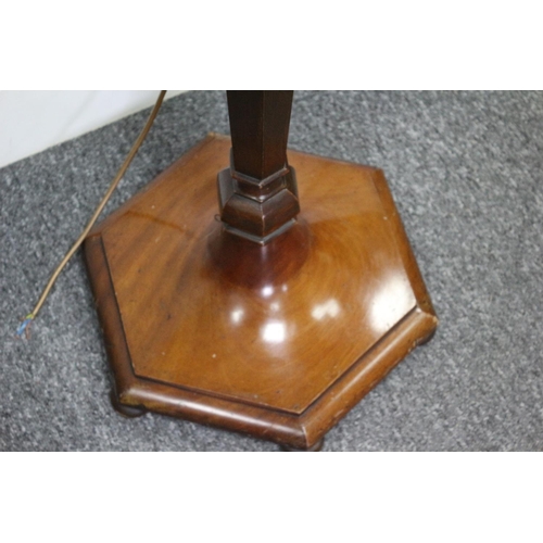 232 - Wooden Standard lamp Needs to re-wired untested