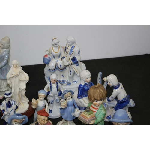 245 - A Very large Selection of Ceramic Figures various sizes