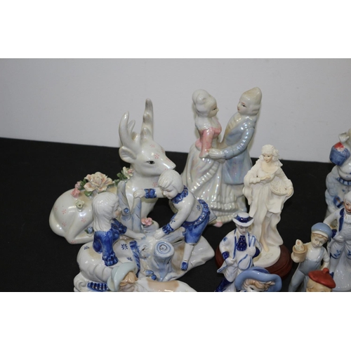 245 - A Very large Selection of Ceramic Figures various sizes