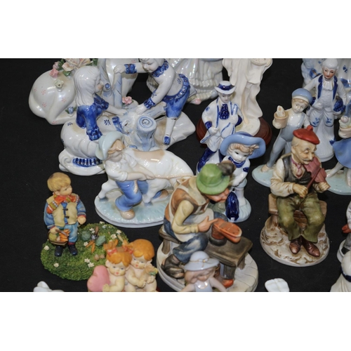 245 - A Very large Selection of Ceramic Figures various sizes