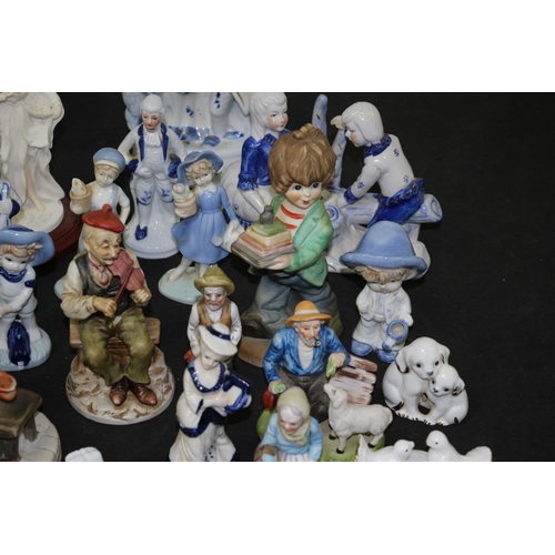 245 - A Very large Selection of Ceramic Figures various sizes