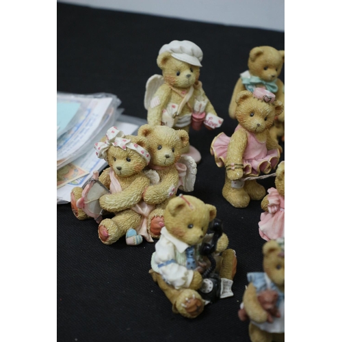 257 - A Selection of Cherished Teddy Bears and some Certificates