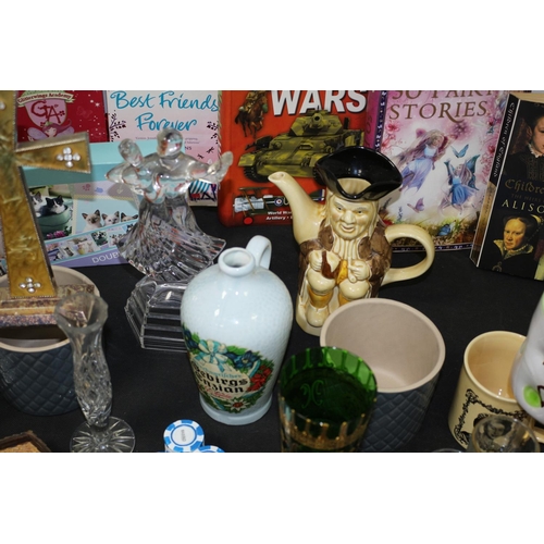 258 - A Large Mixed Lot of various Items Including Books, Glassware and More ( Very Heavy this will NOT Be... 