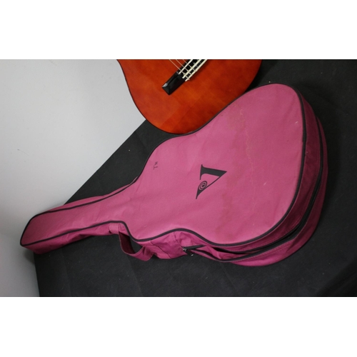 276 - Junior Guitar Valencia in Pink Carrying Case