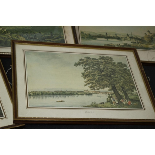 298 - 8 x Vintage Prints Framed and Glazed of Swiss Scenes