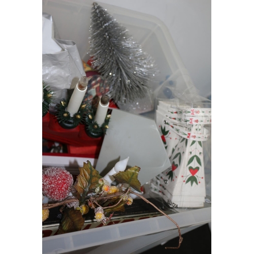 309 - Large Box Containing Christmas Items