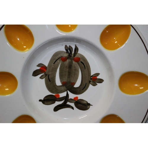 324 - Japanese hand Painted Horishin Potteries and Devilled Eggs Dish