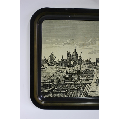 88 - Vintage Tin Tray with Venice Scene