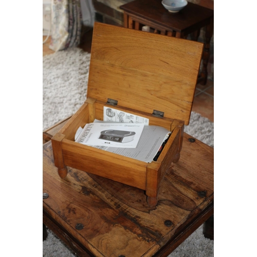 730 - Wooden Storage Footstool