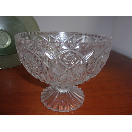 36 - 3 Various sized bowls 2 can be used as fruit bowls the other is a Cake Stand