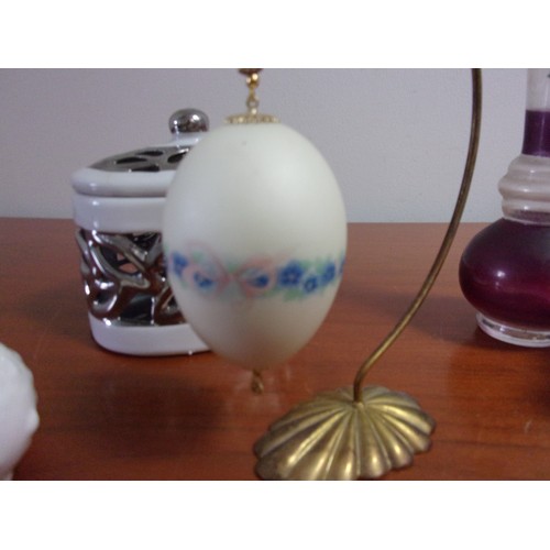 42 - Selection of Ceramic Items Including Royal Doulton plus a Real Decorative Egg on Stand