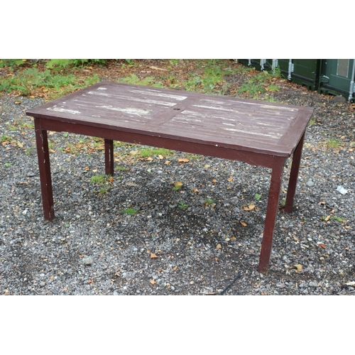 667 - Weathered Garden Table, Still Solid