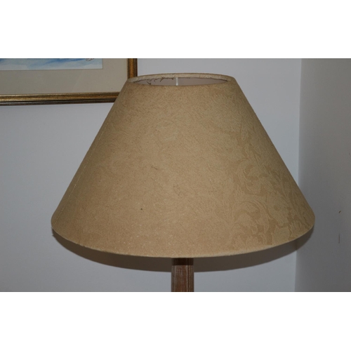 720 - lime washed Floor Lamp with Shade