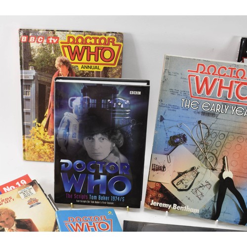 75 - Selection of Dr Who Items, to include books, unused calender, magazines and bookmarks