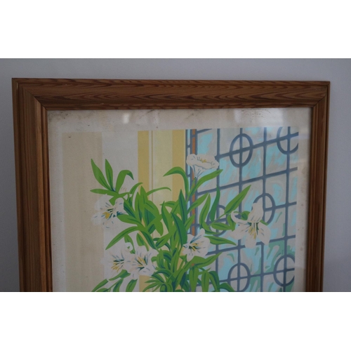 90 - Framed Limited Edition Print - White Lilies - Indistinguishable Signature