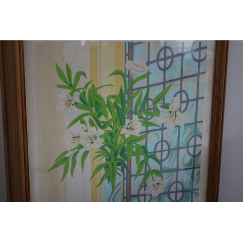 90 - Framed Limited Edition Print - White Lilies - Indistinguishable Signature