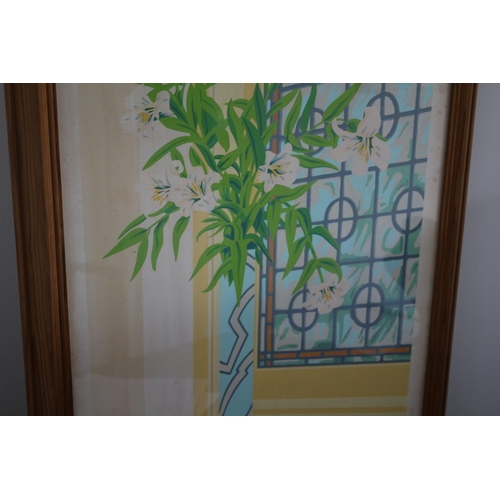 90 - Framed Limited Edition Print - White Lilies - Indistinguishable Signature