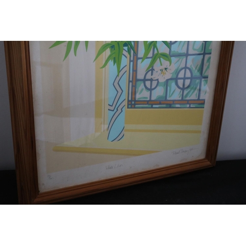 90 - Framed Limited Edition Print - White Lilies - Indistinguishable Signature